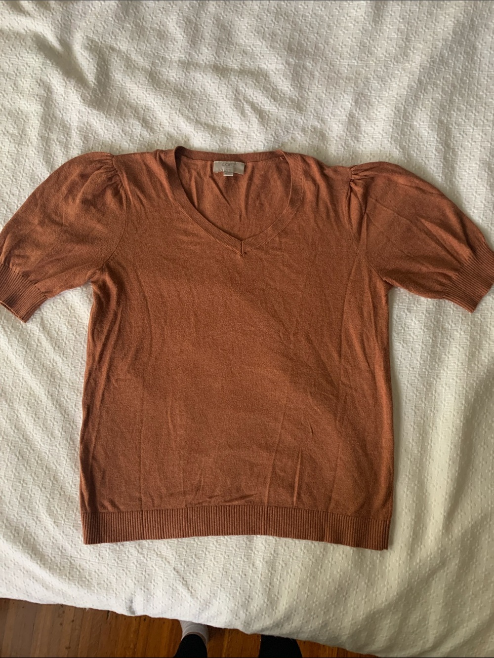 LOFT Puff Sleeve Sweater